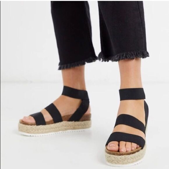 Madden Girl Womens Kimmie Sandal Espadrille Size 7 Summer Vacation Beachy - Picture 1 of 11